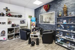 interieur boutique funeraire