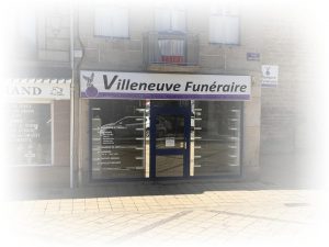 devant magasin villeneuve funeraire